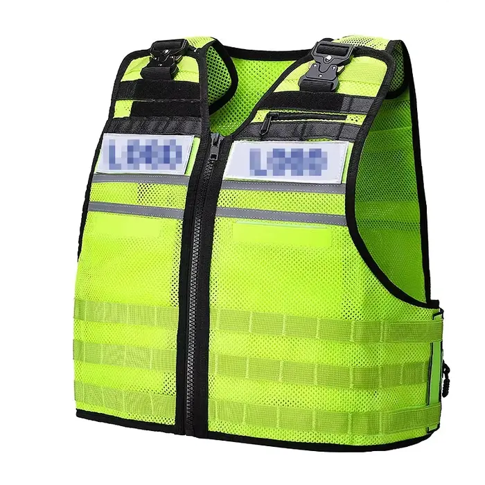 Gilet tactique Molle respirant et multifonction à maillage amovible pour pêche et duty