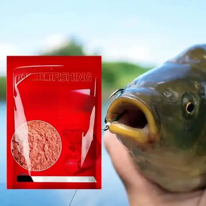 Poudre appât vers rouge concentrée - Attractant naturel puissant pour pêche en eau douce française