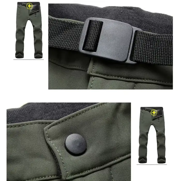 Pantalon softshell hiver imperméable pêche randonnée chaud coupe-vent hommes outdoor
