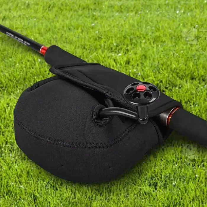 Housse de moulinet de pêche néoprène étanche durable taille S/M/L pour protection et rangement