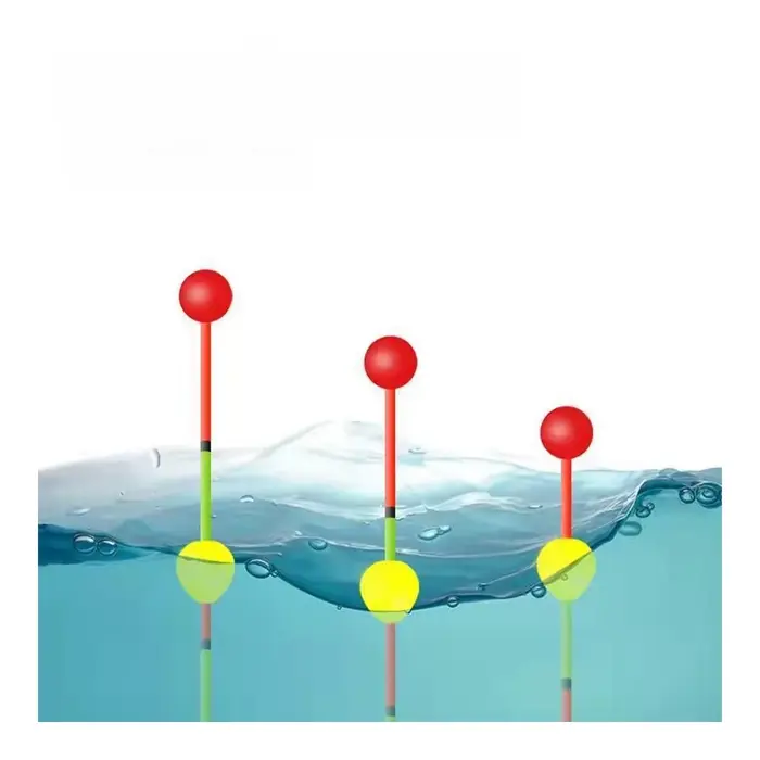 10 queues flottantes amovibles signal visuel perles - Transmetteur visible rouge/jaune/vert accessoires pêche