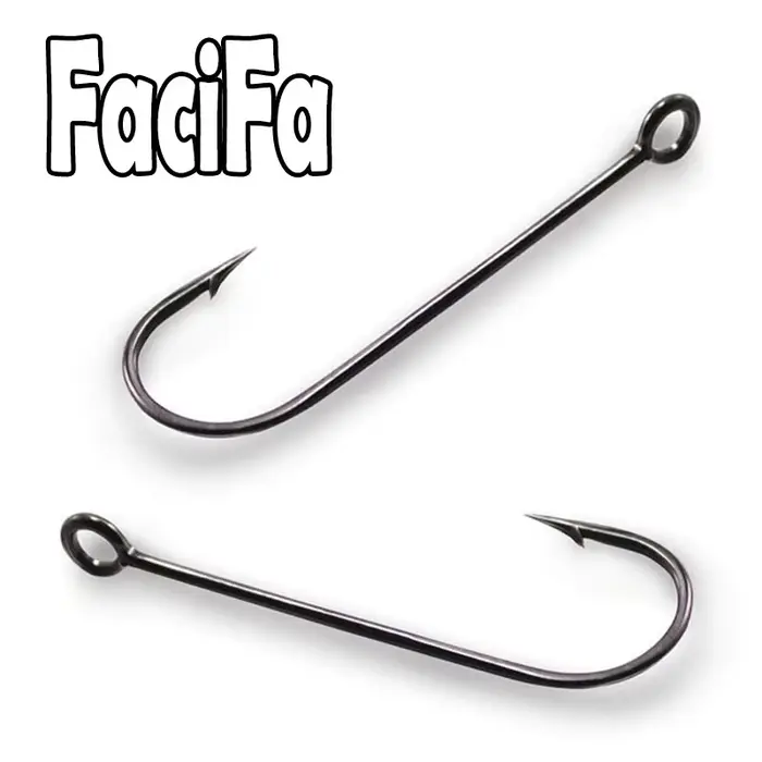 Hameçon de pêche à longue hampe avec oeillet, 25 ou 100 pièces, hameçon crankbait pour leurres