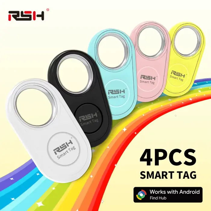 Tracker GPS 4PCS pour Samsung Localisateur Anti-Perte pour Matériel de Pêche Android Usage Journalier Compatible avec Android 9.0 et Plus Pour Pêcheurs Campeurs Occasions Spéciales