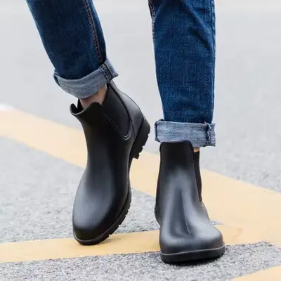 Bottes Chelsea pêche homme imperméables chaudes basse botte aquatique marche facile galoches