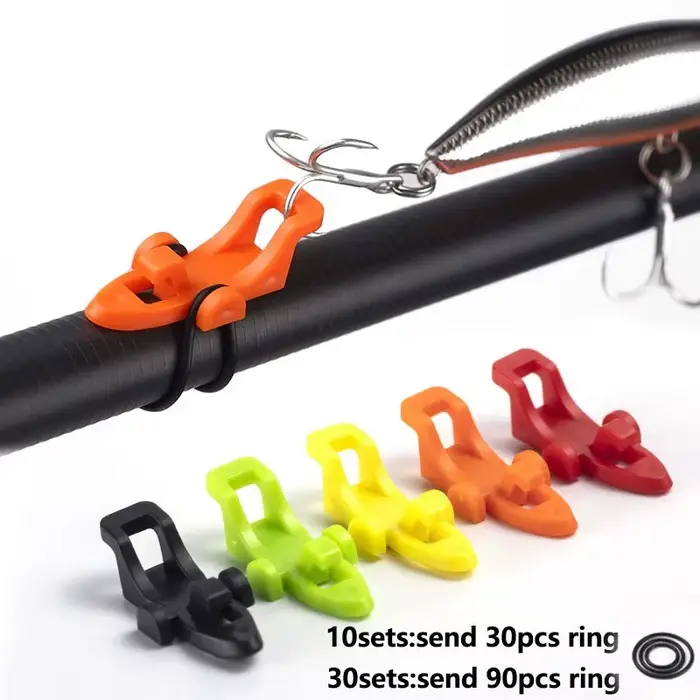 Lot de porte-leurres et hameçons pour canne à pêche - Accessoire de rangement sécurité pour pêcheurs