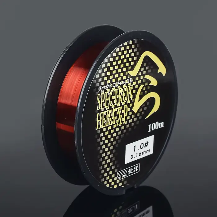 Ligne de pêche monofilament nylon 100m Japon pour carpe et perche, bas de ligne et corps de ligne