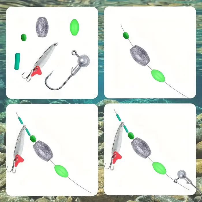 Perles appât pêche fluorescentes 400/900 pièces - Billes plastique lumière nuit pêche