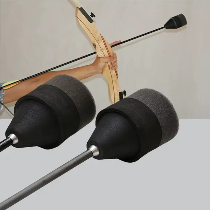 Flèche en mousse éponge pour entraînement - Pointe de pratique pour pêche à l'arc et jeux de tir
