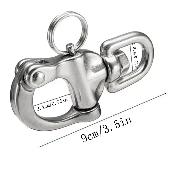 Mousquetons rotatifs en acier inoxydable 316 pour bateau, pêche et équipement marin - Accessoires de gréement