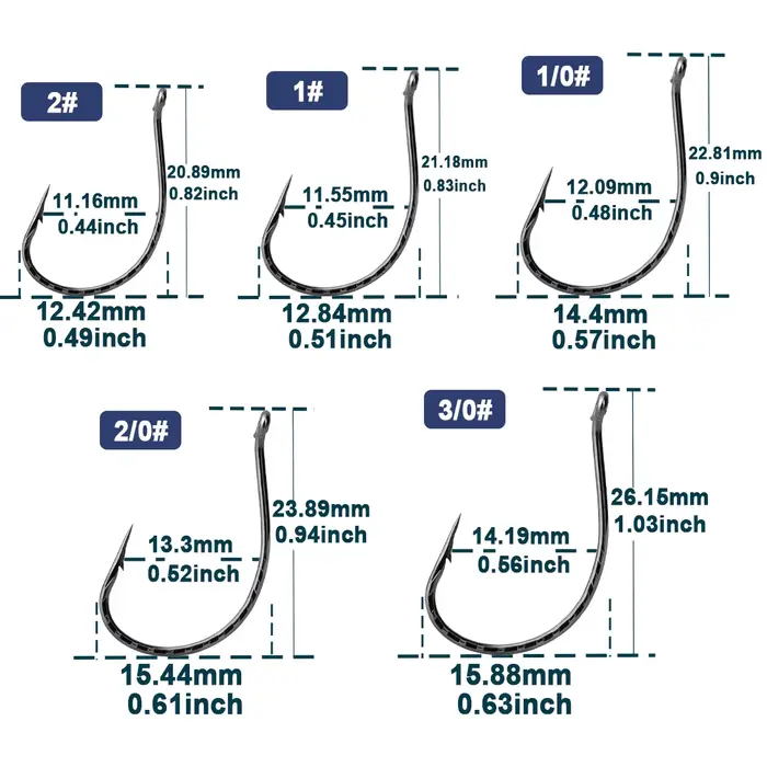 Lot 50 hameçons Drop Shot pêche fraîche - Crochets vers acier carbone pour bass perche silure