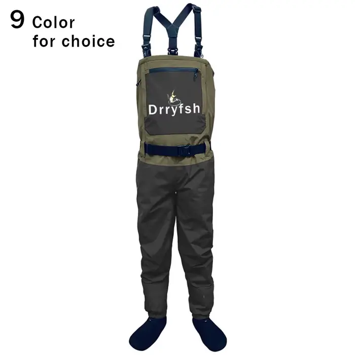 Waders respirants convertibles cuisse/poitrine pour hommes - Imperméables pêche chasse kayak
