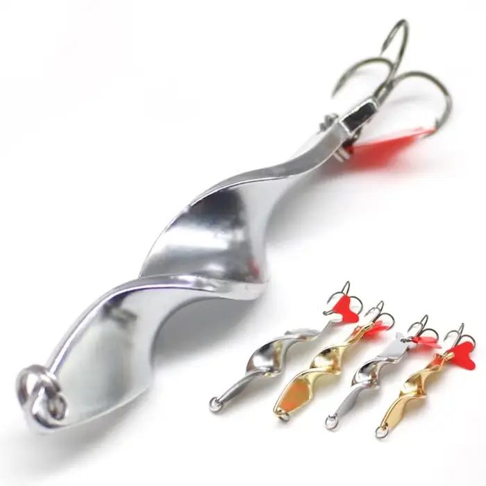 Leurre métallique turlutte spinner cuillère casting long 7g à 28g pour pêche en mer et truite