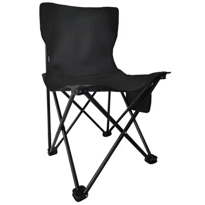 Chaise pliante métal renforcé portable pêche camping extérieur résistante aux intempéries