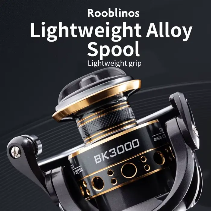 Moulinet spinning Rooblinos BK mer eau douce bobine métal interchangeable truite carpe