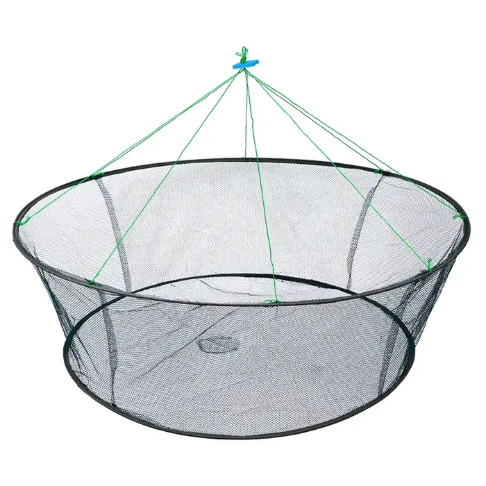 Filet élastique pliant 80cm pour crevettes anguilles et crabes piège à appâts pêche casting