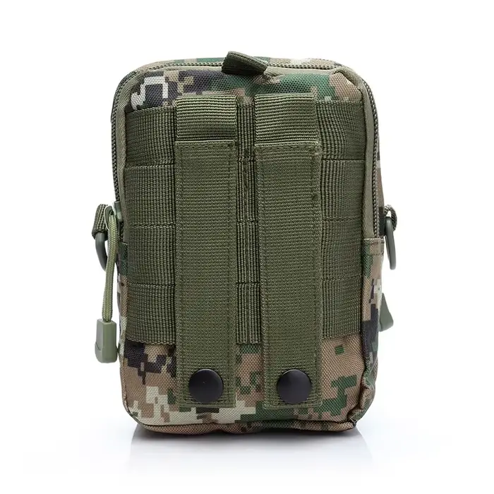 Sac banane camouflage pêche tactique - Ceinture zippée étanche pour téléphone et accessoires pêche