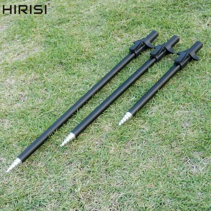 Support de canne télescopique Hirisi en aluminium - Banksticks réglables pour rod pod pêche de la carpe