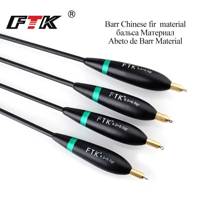Flotteur pêche carpe Barguzinsky fir bobber cuivre 5 styles 20 à 26,5 cm pour pêche en