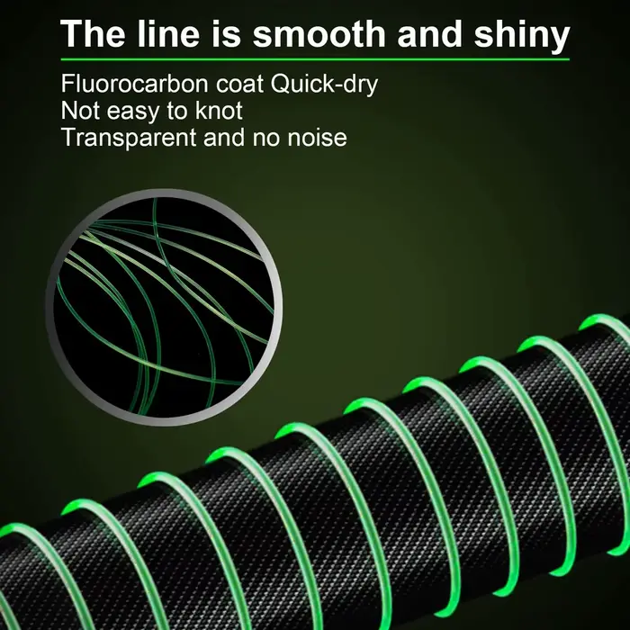 Ligne de pêche monofilament 1000M super résistante nylon fluorocarbone pour carpe et pêche sportive