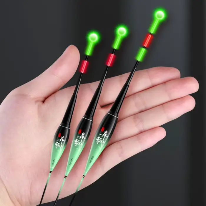 Flotteur de pêche électronique LED lumineux nuit capteur gravité nano changement couleur 1.2g-3g