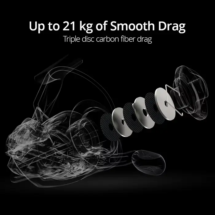 KastKing Megatron Spinning Fishing Reel 18KG Max Drag  7+1 Ball Bearings Aluminu