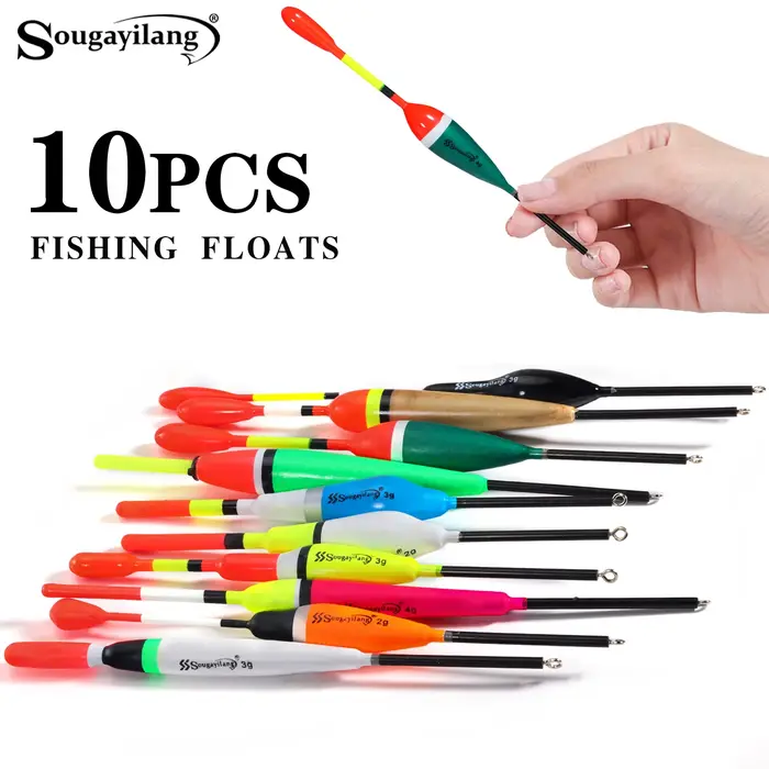 Set Sougayilang 10 flotteurs bouée verticale professionnelle multi-fonction pêche leurre