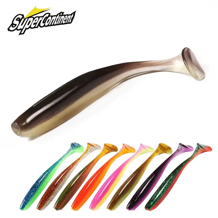 Leurre souple Supercontinent shiner 50-100mm pour gros brochets - accrochage facile et nage naturelle