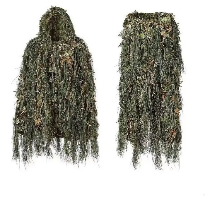 Uniforme tactique Ghillie 3D bionique - tenue sniper airsoft paintball chasse pêche extérieur