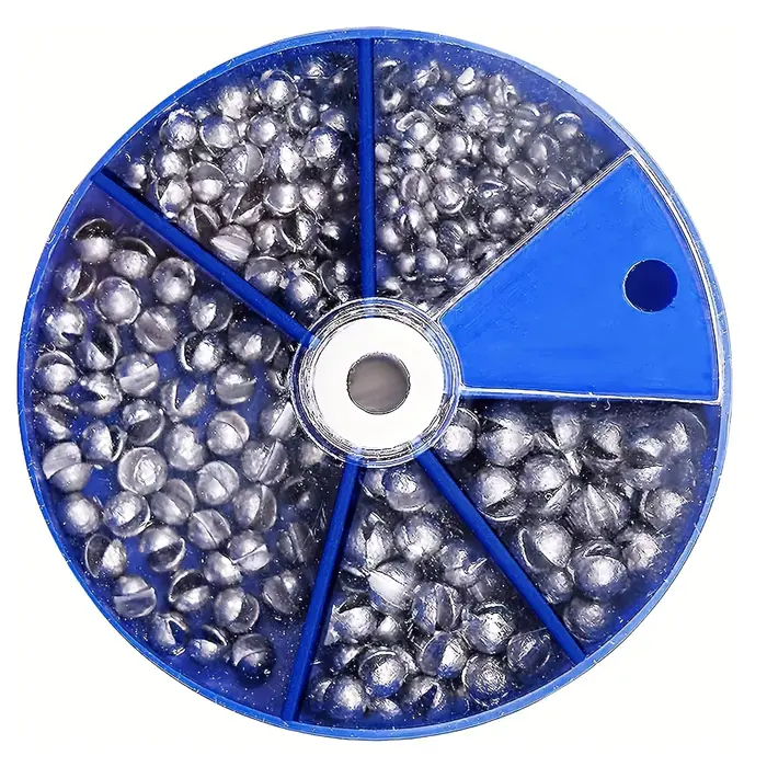 Plombs de pêche ronds amovibles - Lot de 107 ou 230 pièces pour une pêche précise et adaptable