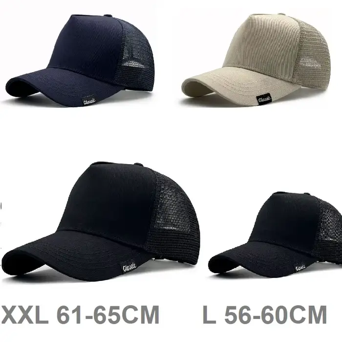 Casquette grande taille 56-65cm oversize pêche outdoor protection soleil tête large confort