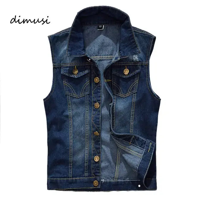 Gilet pêche homme en jean vintage - Veste sans manches délavée - Style cowboy pour pêcheurs