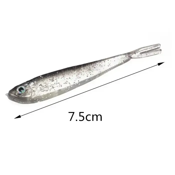 Leurre souple silicone avec hameçon intégré pour la pêche aux leurres artificiels