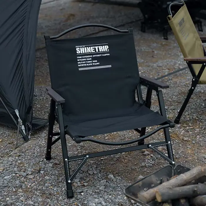 Chaise de pêche pliante ultra-légère ShineTrip Outdoor Tactical - Chaise Kermit aluminium portable