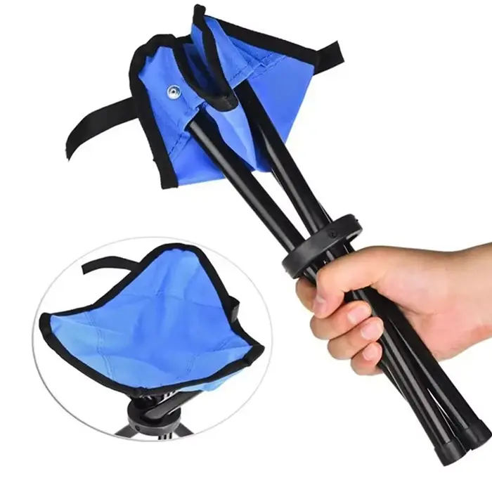 Fauteuil pliant pêche portable léger compact - Siège de camping voyage pour activités extérieures