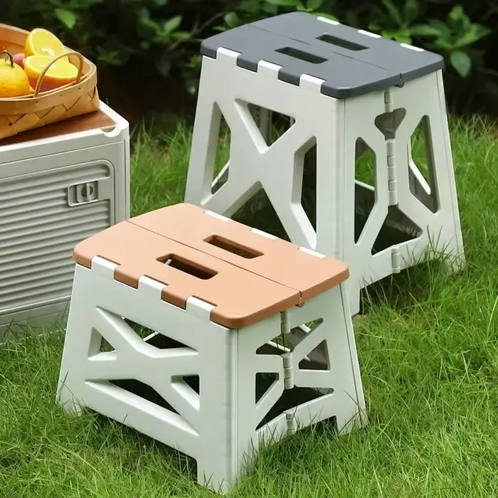 Tabouret pliant en plastique polyvalent pour pêcheur occasionnel et professionnel usage camping berge océan rivière détente confortable transport facile