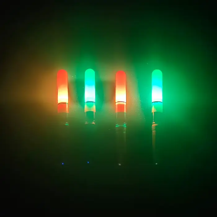 Flotteur lumineux pêche nuit LED électrique alimentation pile pêche nocturne matériel