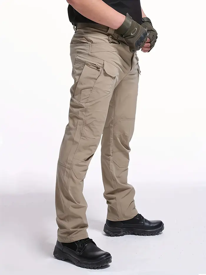 Pantalon cargo grande taille été léger pêche confort poches latérales hommes grands