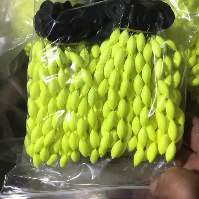 Flotteur coulissant EVA oval ressort pêche crappie silure perche dorée poisson-chat