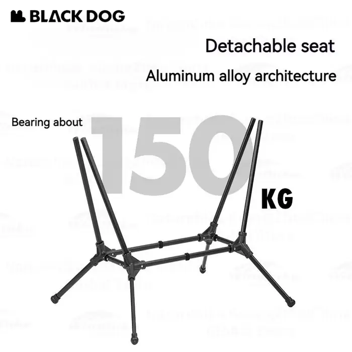 Chaise à bascule pliante Naturehike Blackdog portable 3.69kg pour camping et pêche