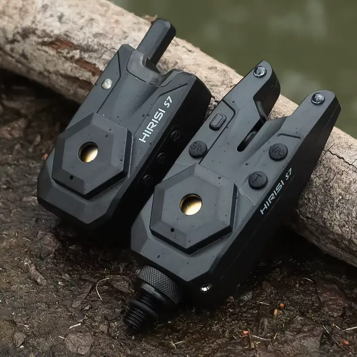 Set alarme sans fil Hirisi S7 étanche 1+2 pour pêche carpe avec indicateurs de touche