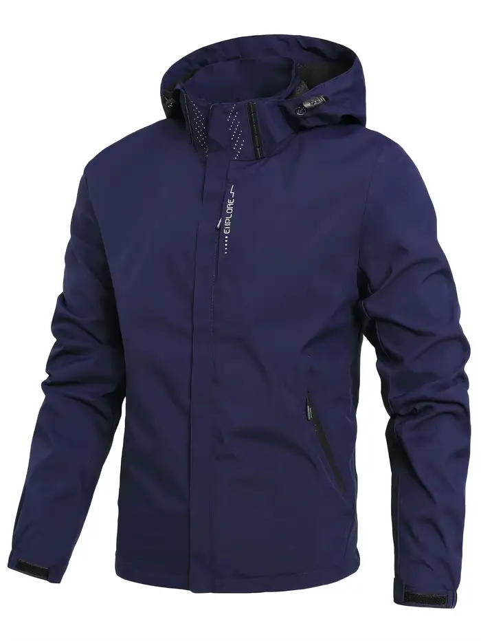 Veste de pêche imperméable légère homme - Coupe-vent capuche randonnée escalade vêtements extérieurs