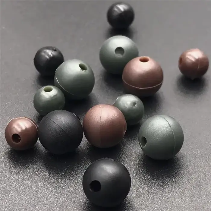 Perles souples pêche 4-8mm 200 pièces stopper montage carpe amortisseur choc accessoires