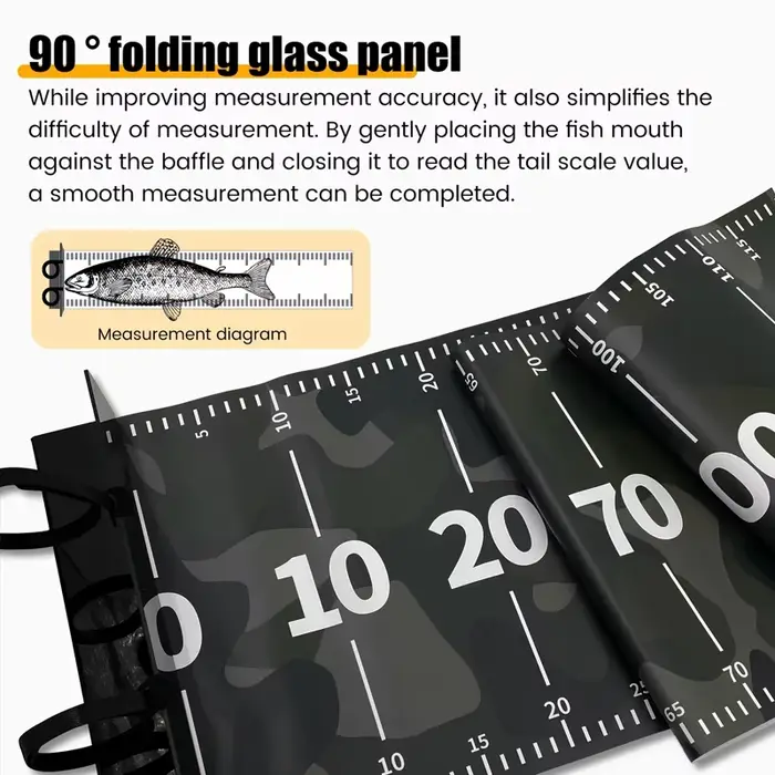 Mètre ruban pêche PVC 109cm étanche - Règle mesure poissons pour bateaux et kayaks - Accessoires marine