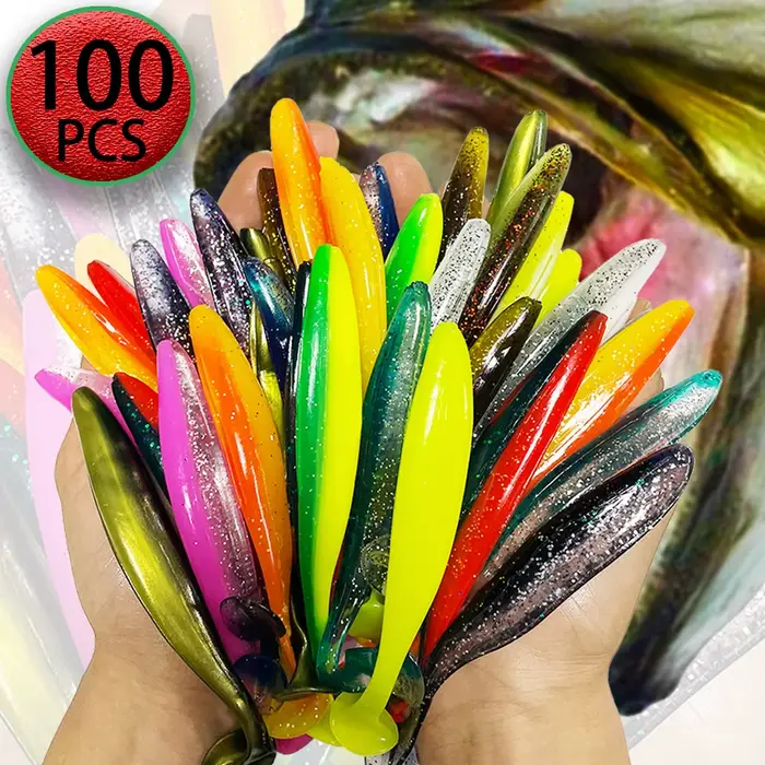 Leurre souple T Tail shad 70mm 90mm 120mm, appât artificiel silicone pour pêche aux leurres