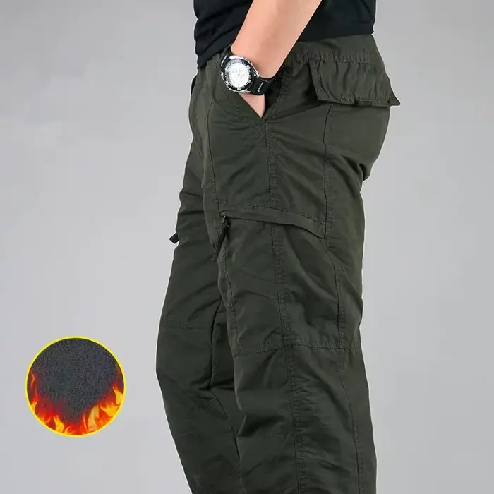 Pantalon cargo polaire tactique homme hiver 3XL pour pêche par grand froid coréen