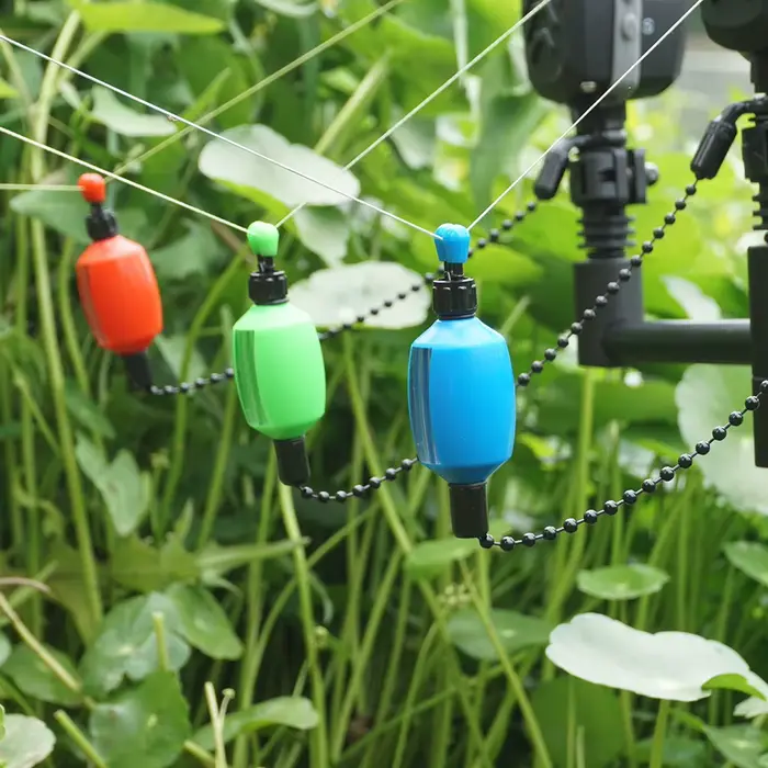 Alarme de touche pour pêche à la carpe Hirisi 2 pièces - Détecteur avec clips sécurisés pour ligne