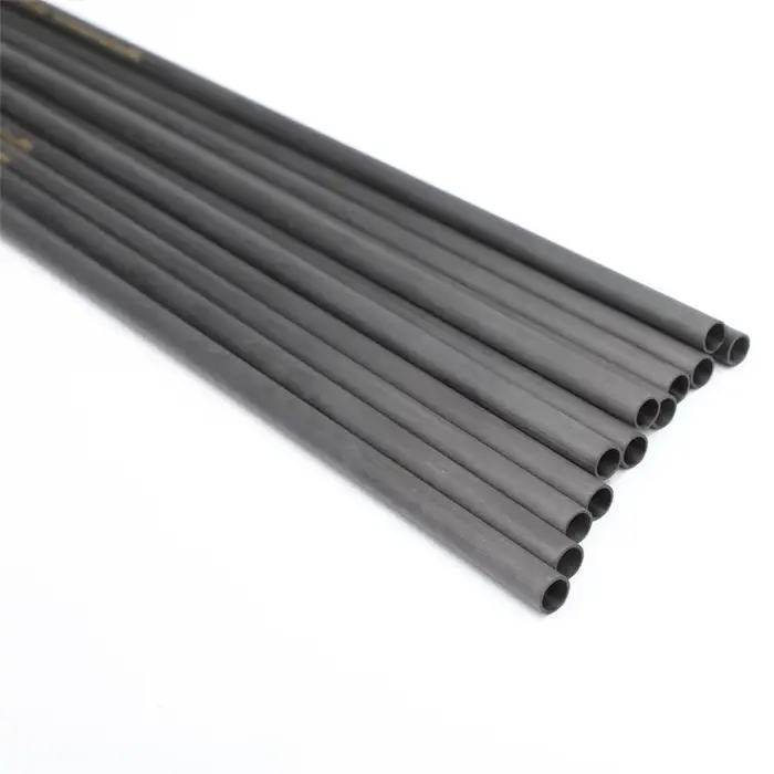 Fûts flèches carbone pur 30" inserts encoches ID6.2 spine 300-800 pour chasse pêche tir à l'arc cible
