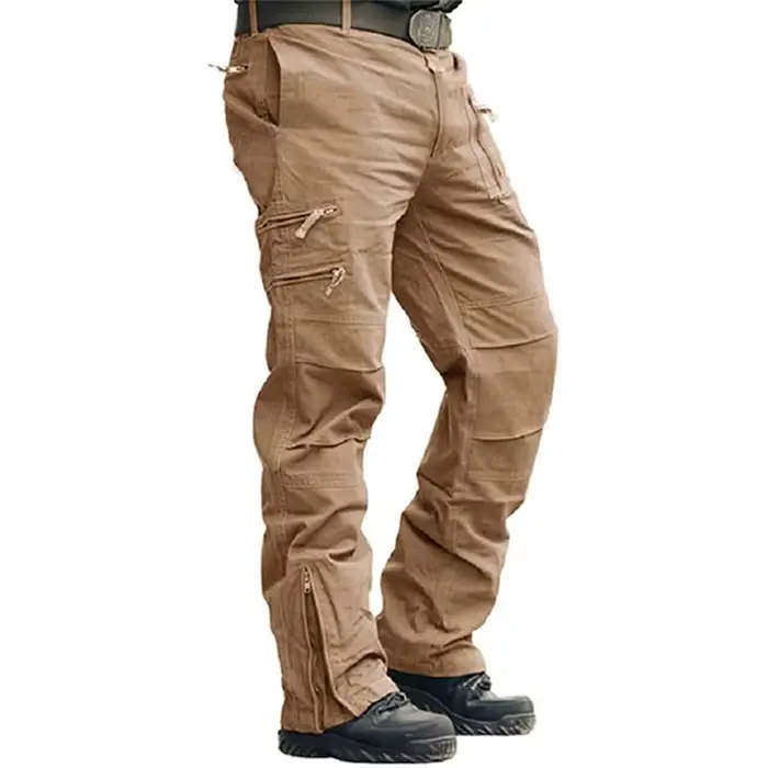 Pantalon cargo camouflage grande taille homme - idéal pour pêche en plein air et randonnée