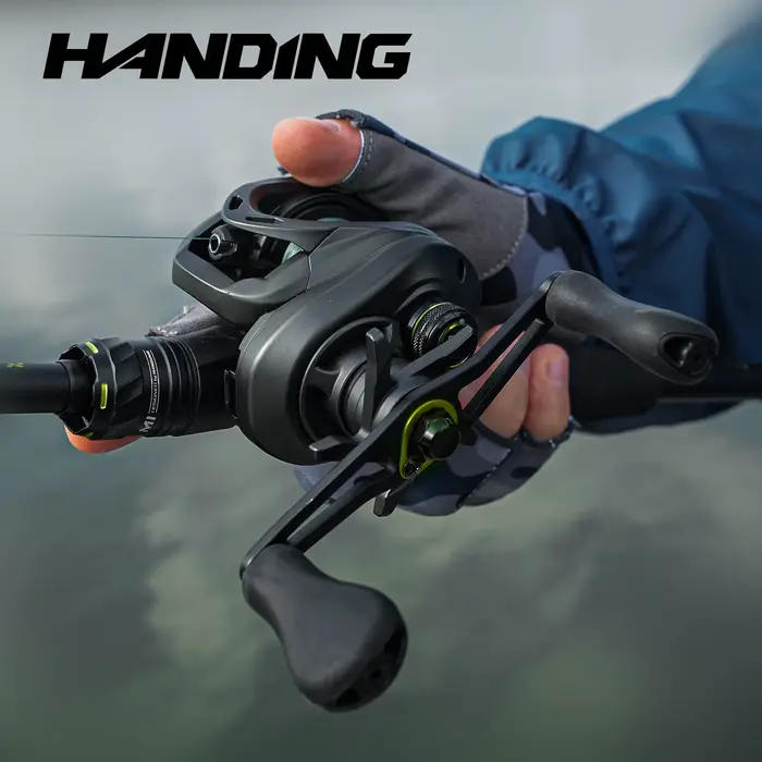 Moulinet baitcaster HANDING pour pêche en mer - 8KG max drag - 6+1 roulements - Ratio 7.2:1