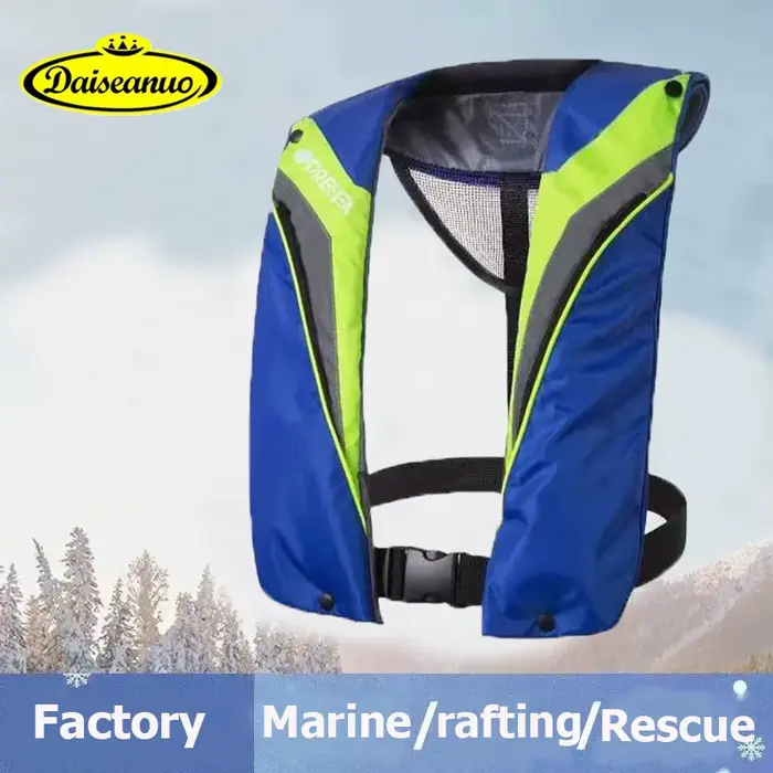 Gilet de sauvetage pêche CE - Gonflage manuel/automatique - Poche pratique - 100N/150N PFD adulte
